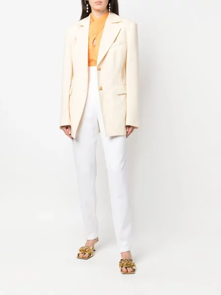 Kalhoty Versace Pre-owned bílé