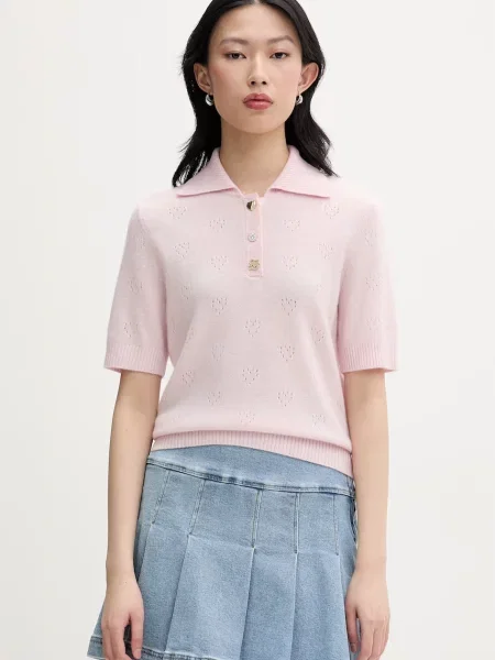 Tricou polo From Future roz