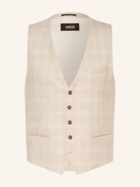 Cinque Kamizelka Do Garnituru Civitra Regular Fit beige beżowa