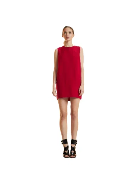 Sukienka Cynthia Rowley wełniana garniturowa czerwona