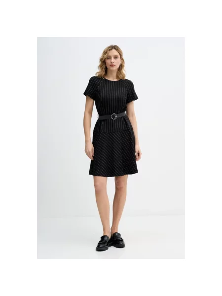 Dzianinowa sukienka mini Dkny czarna