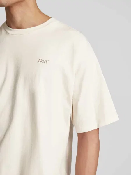 T-shirt z czystej bawełny Won Hundred biała