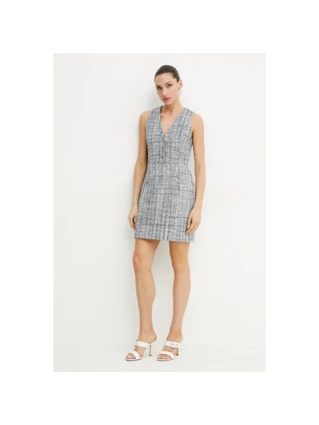 Guess sukienka SADIE granatowy mini dopasowana niebieska