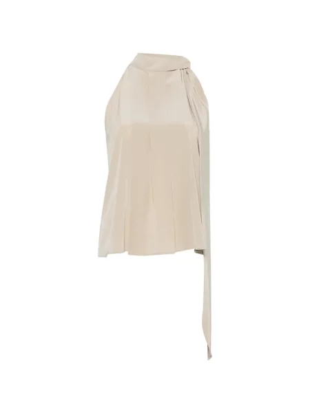 Top Max Mara fără mâneci din crep cu strasuri