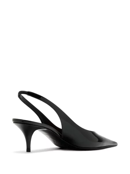 Pantofi cu toc Amina Muaddi slingback negru