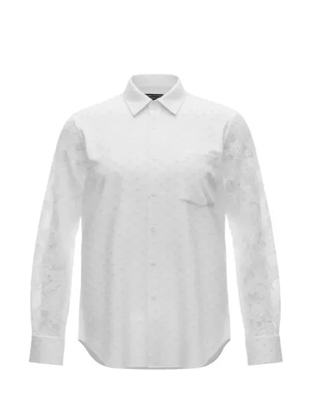 Cămașă Comme Des Garcons Homme Plus din jacard alb