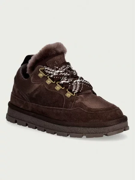Goe sneakers pentru femei din piele întoarsă maro