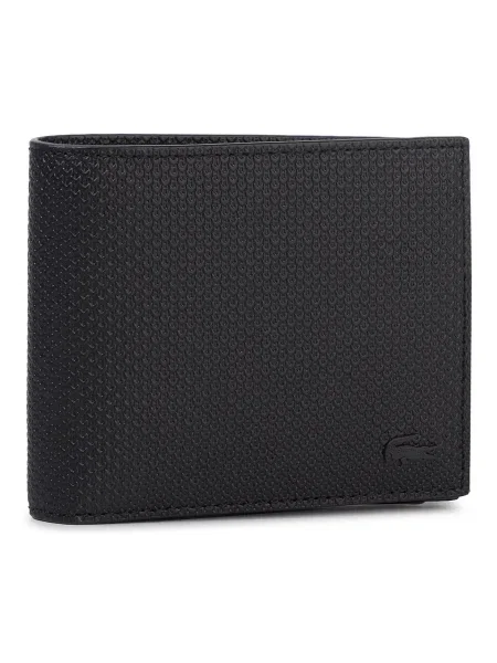 Portofel Mare pentru Bărbați Lacoste Billfold Zip Case negru