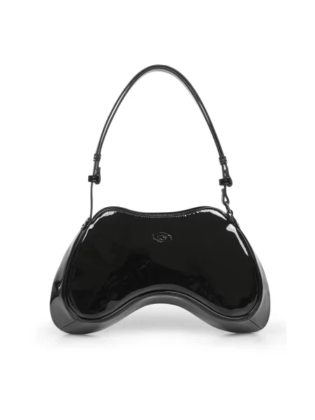 Torebka skórzana Diesel skórzana czarna