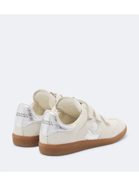 Sneakerși Isabel Marant din piele de căprioară bej