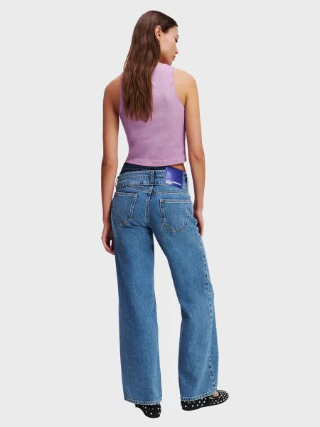 Прямі джинси Karl Lagerfeld Jeans синій