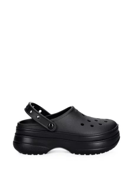 Saboți Crocs cu platformă negru