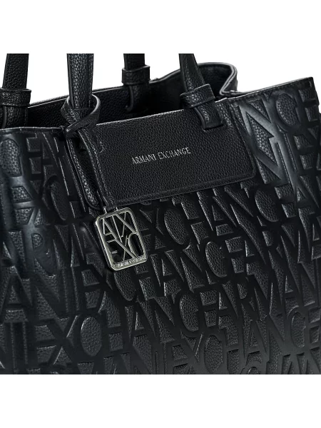 Geantă shopper Armani Exchange negru