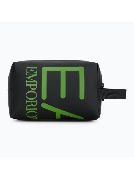 Косметичка Emporio Armani Train Beauty чорна/яскраво-зелена чорна
