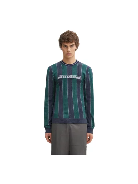 Martine Rose longsleeve Sporty Logo Crew Neck zielona