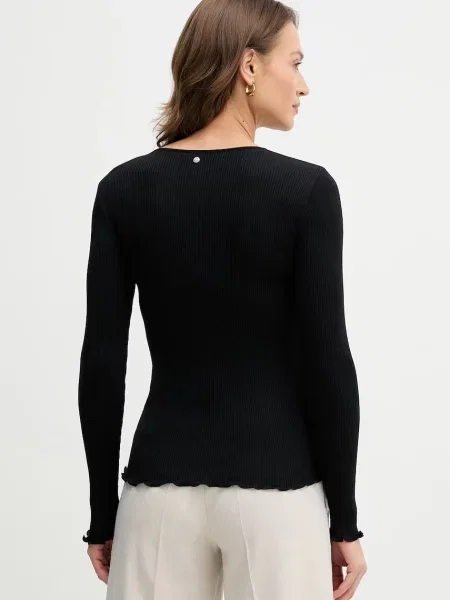 Tricou Mos Mosh de mătase negru