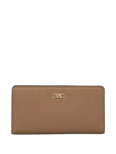 Portofel Michael Michael Kors din piele cu imagine cu model floral alb