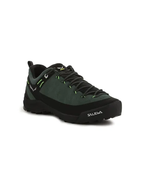 Pantofi Salewa din piele verde