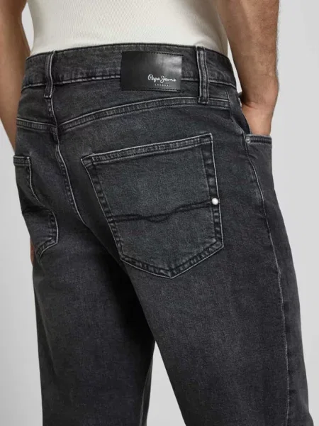Jeansy o kroju regular fit straight z mieszanki bawełny i lyocellu model CASH' Pepe Jeans