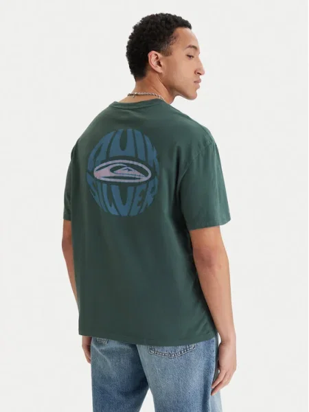Quiksilver Tricou Quikglobe Comfort Fit verde