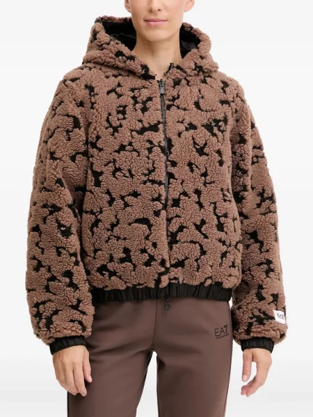 Geacă Ea7 Emporio Armani maro