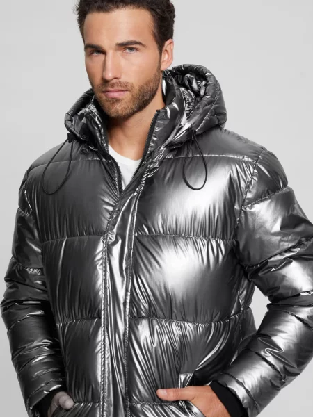 Зимова куртка GUESS срібний