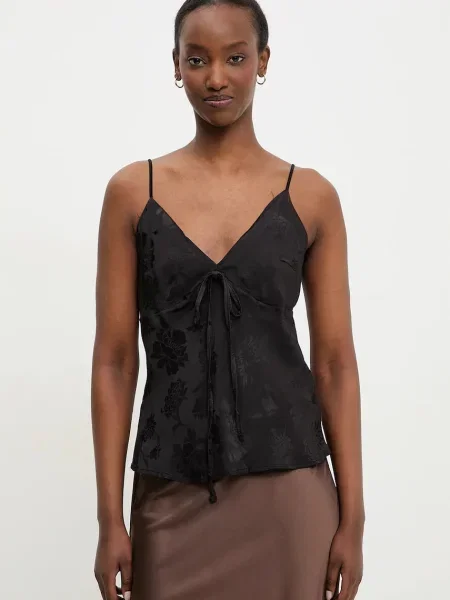 Блуза Answear Lab с десен черно