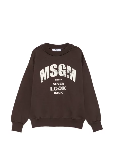 Bluza dziecięca Msgm brązowa