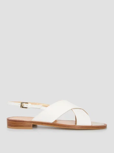 Шкіряні босоніжки Baldinini білі