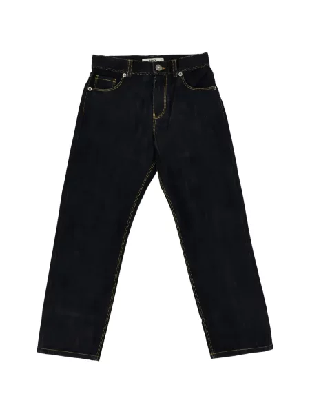 Jeansy straight leg dziecięce Fendi niebieskie