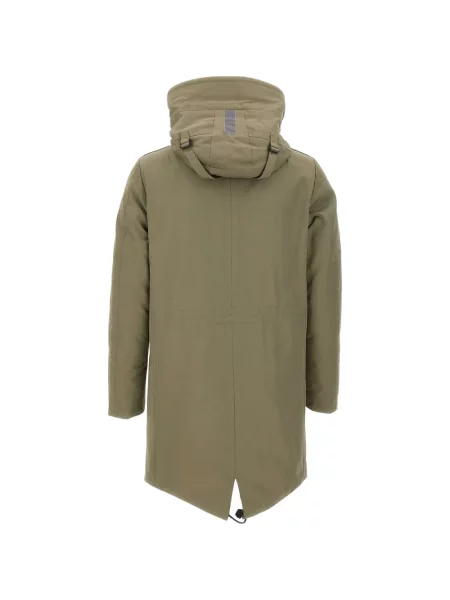 Geacă parka Peuterey cu blană verde