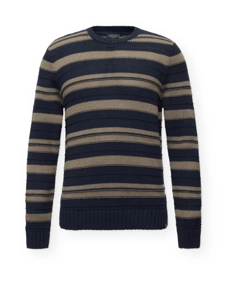 INDICODE JEANS Pulover Jacki închis / bleumarin bej