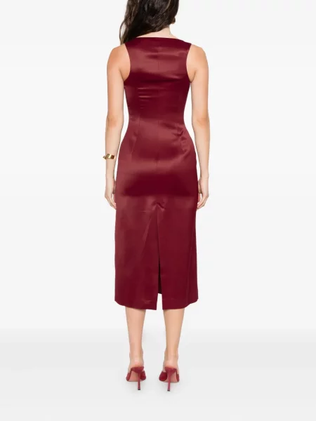 Odgovarati midi haljina Alfie bez rukava iznad koljena crvena