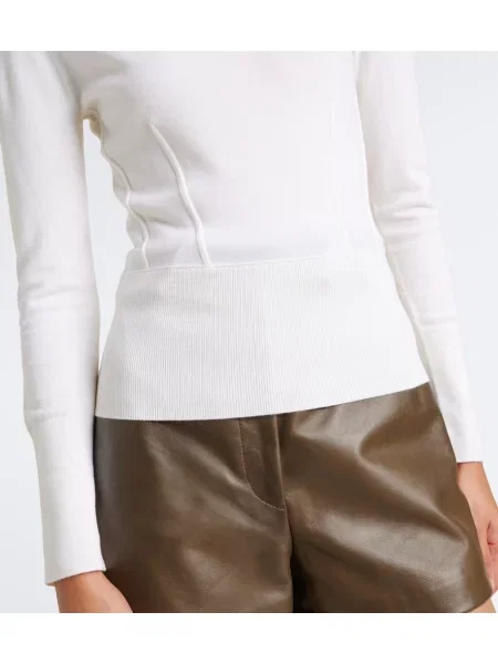 Pulover Max Mara de lână alb