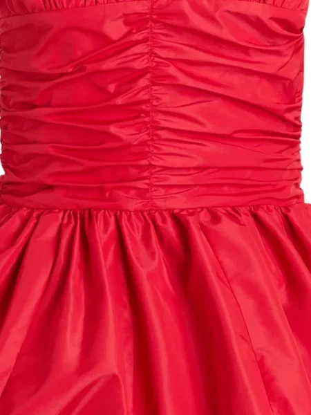 Rochie mini Patou cu funde de costum roșu