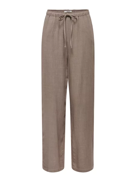 ONLY Hlače ONLSiesta' rjava