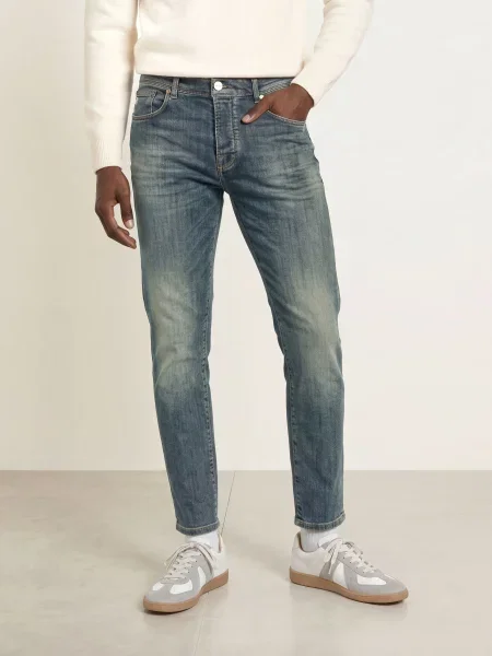 Goldgarn Denim Dżinsy Rheinau O Luźnym Kroju I Skróconych Nogawkach blau