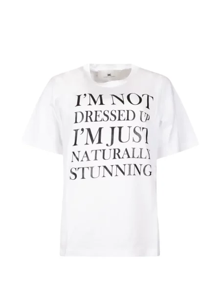 Tricou Elisabetta Franchi cu imagine alb