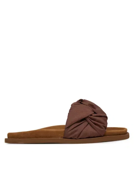 Шлепанцы Inuikii в цветочек коричневые