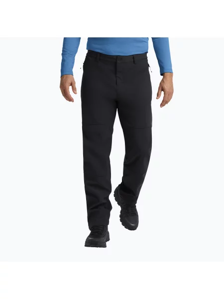 Pantaloni de drumeție pentru bărbați Jack Wolfskin Trek Terrain negri
