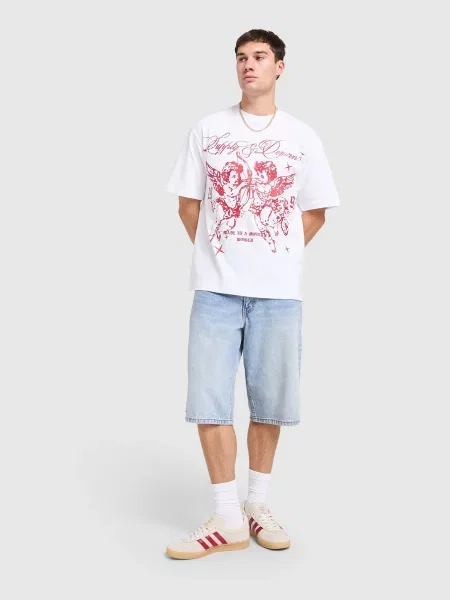 Supply & Demand T-Shirt Stupe Tee Wht-Wht biała