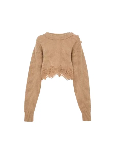 Sweter Chloe brązowy