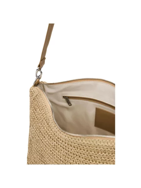Kabelka Desigual s autogramem béžová