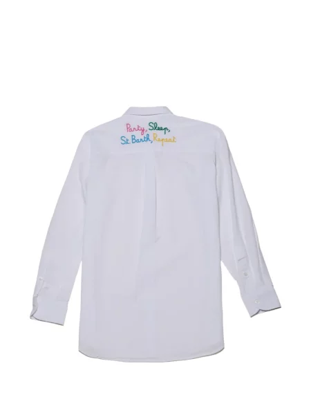 Cămașă Mc2 Saint Barth cu broderie alb