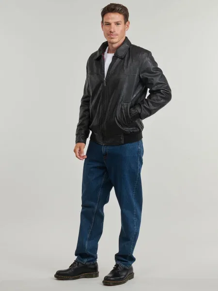 Geanta de piele Harrington negru