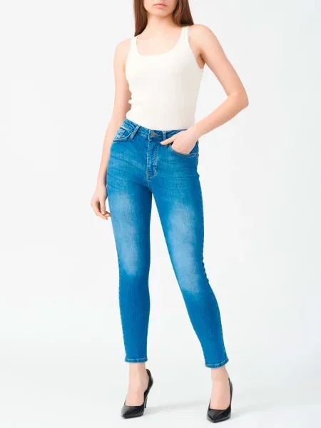 Fred Mello 1 Завужені джинси Бавовна/еластан блакитний