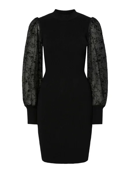 YAS Rochie tricotat YASDOTME' negru