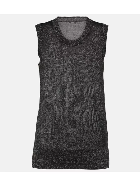 Top Joseph din jerseu negru