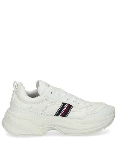 Sneakerși Tommy Hilfiger din piele alb