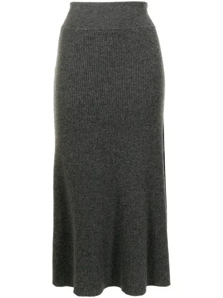 Fustă Cashmere In Love din cașmir gri